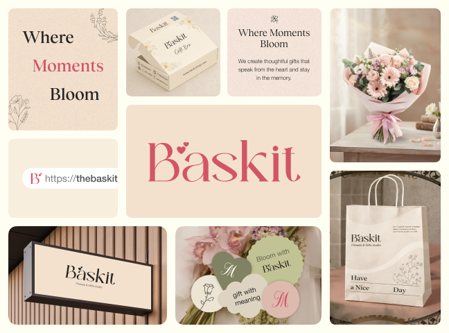 Baskit branding kit preview