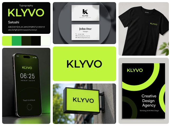 Klyvo branding kit preview