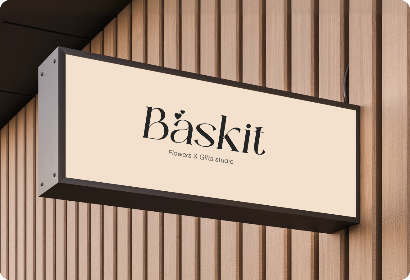 Baskit Floral Identity brand mockup 3