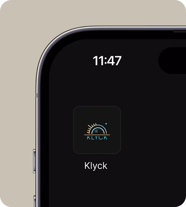 KLYCK Launch Identity brand mockup 4
