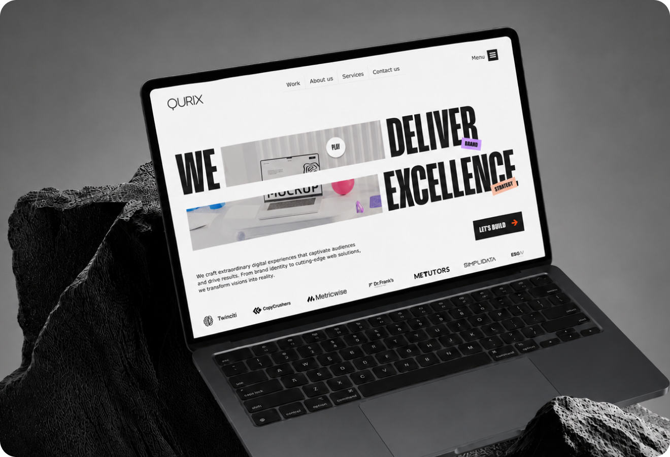 Qurix hero mockup
